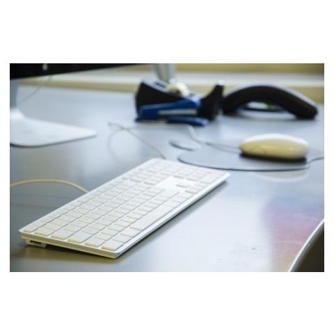 17604 Tastiera Ungherese Per Mac Con Tastierino Numerico, Copertura Superiore In Alluminio E 2 Porte Usb - Foto 3