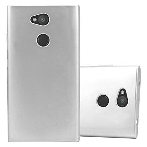 Custodia Compatibile Con Sony Xperia L2 In Argento Metallico - Coperchio Protettivo In Silicone Tpu Flessibile - Foto 1