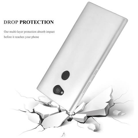 Custodia Compatibile Con Sony Xperia L2 In Argento Metallico - Coperchio Protettivo In Silicone Tpu Flessibile - Foto 9