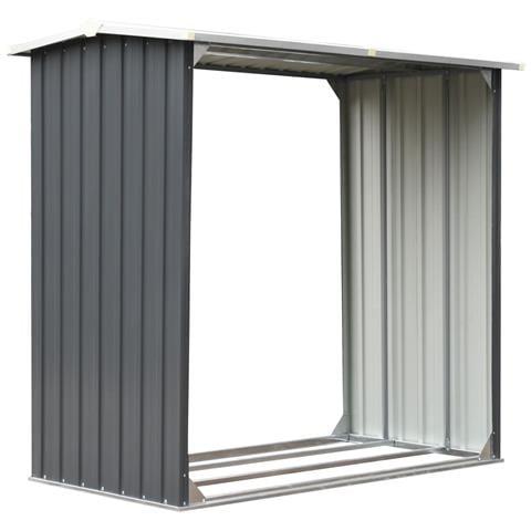 Capannone Da Giardino In Acciaio Zincato 172x91x154cm Grigio - Foto 1