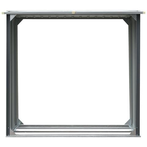 Capannone Da Giardino In Acciaio Zincato 172x91x154cm Grigio - Foto 5