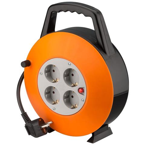 71354 prolunghe e multiple 15 m 4 presa (e) AC Interno Nero, Grigio, Arancione - Foto 1