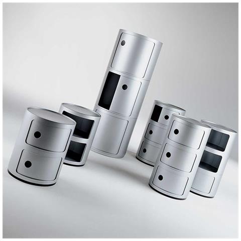 Componibile Kartell 3 Cassetti Silver - Foto 2