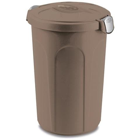 Bidone 46lt Tom Tortora 44,5x40xh61 7052 - Foto 1