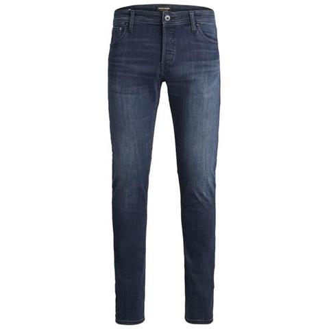 Jeans Slim Fit A Vita Bassa In Denim Blu Da Uomo - Foto 1