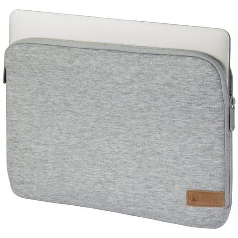 Jersey Borsa Per Notebook 39,6 Cm (15.6"") Custodia A Tasca Grigio - Foto 3