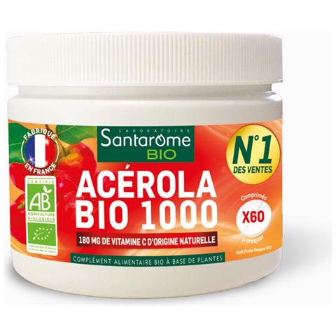Acerola Bio 1000 60 Compresse Masticabili Vitamina C Naturale - Foto 1