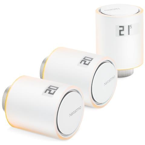 Set 3 Valvole Termostatiche Intelligenti Aggiuntive per il Termostato Intelligente e per il Kit di base per riscaldamento centralizzato - Foto 1