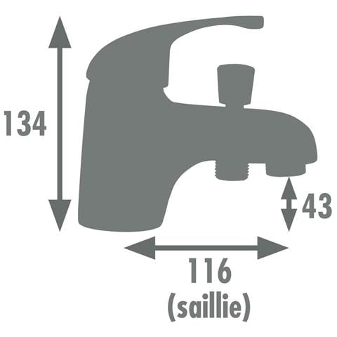 Rubinetto A Comando Unico Per Doccia Cardiff - Foto 4