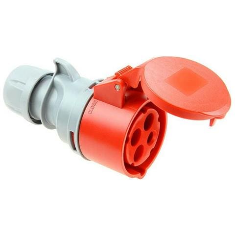 Base Della Spina 903142a Cetac Con Coperchio Rosso Ip44 16 A Aerea - Foto 1