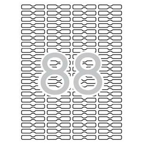 Etichette Per Stampante Apli Bianco 25 Fogli 45 X 8 Mm - Foto 3