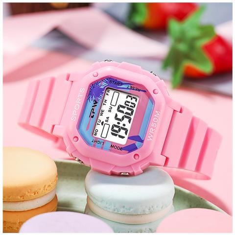 Orologio Per Bambini Impermeabile Display Digitale Modello Timex, Rosa - Foto 2