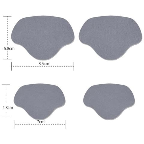 Cerotti Di Protezione /riparazione Del Tallone Per La Riparazione Delle Scarpe, 4 Confezioni Grey - Foto 3