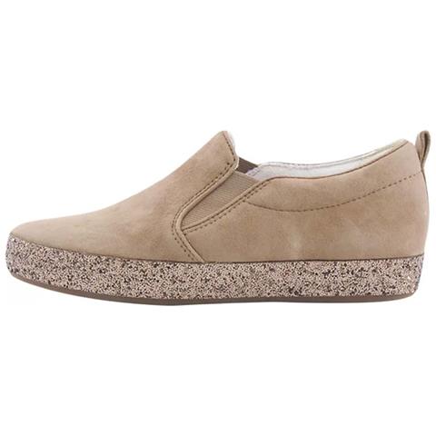Scarpe Slip-on Da Donna In Pelle Marrone 37 - Foto 3