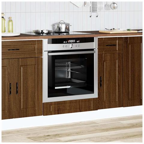 Armadio Per Forno Porto Rovere Marrone In Legno Multistrato - Foto 3