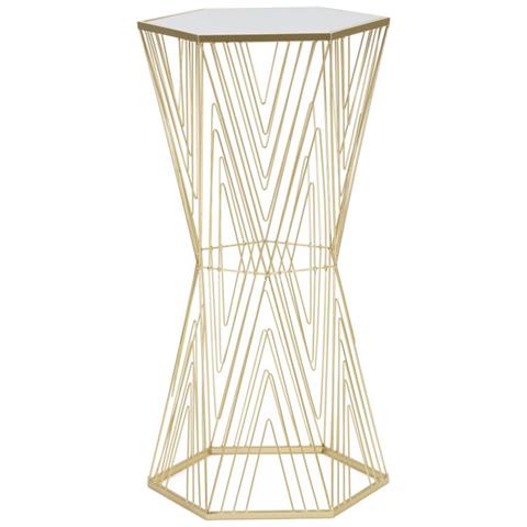 Tavolino Mf600 - Oro - Metallo - 40x35x80 Cm - Foto 1