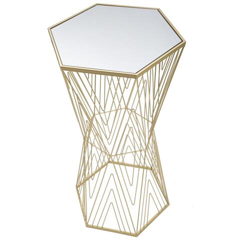 Tavolino Mf600 - Oro - Metallo - 40x35x80 Cm - Foto 2
