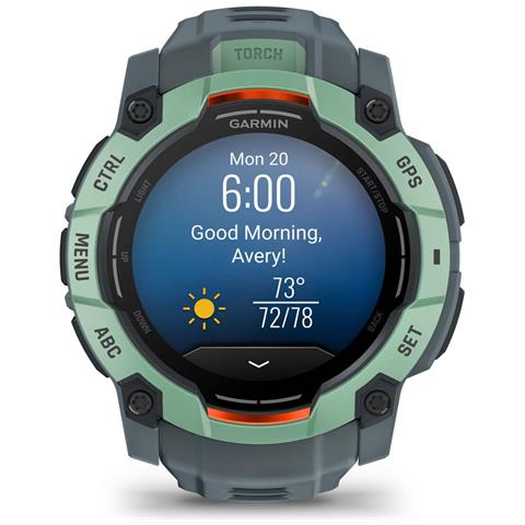 Instinct 3 AMOLED 3,3 cm (1.3") 50 mm Digitale 416 x 416 Pixel Touch screen Verde GPS (satellitare) - Foto 2