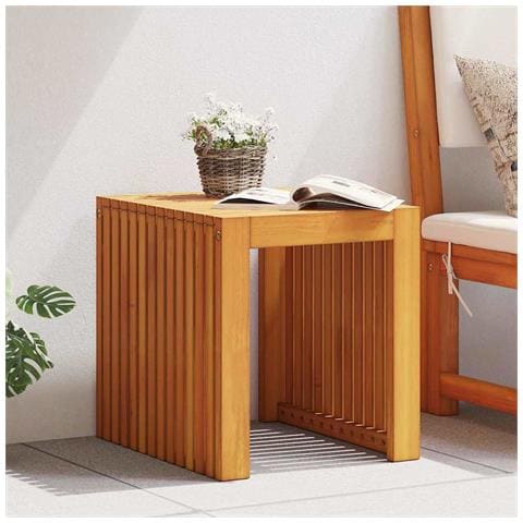 Tavolo da Giardino 43x36x40 cm Legno Massello di Teak - Foto 2