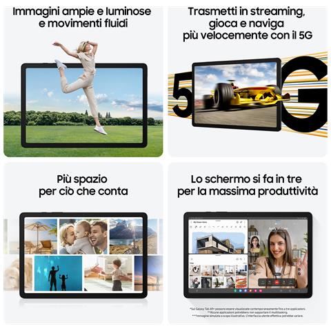 Tablet Galaxy Tab A9+ Grafite 11" Full HD SM6375 RAM 8GB Memoria MicroSD (TransFlash) +Slot MicroSD Wi-Fi Fotocamera 8Mpx Android 13 - Italia - Foto 2
