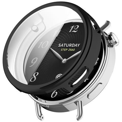Custodia Protettiva Completa In Tpu Compatibile Con Xiaomi Watch S4 41mm Black - Foto 6