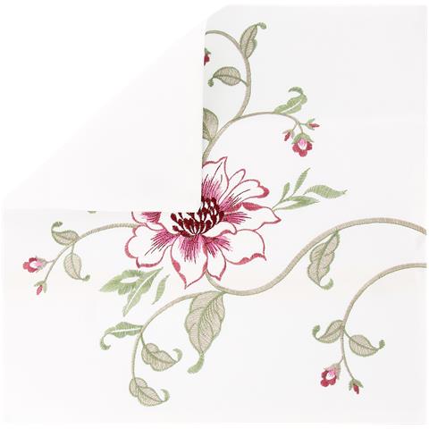 Set Di 2 Copricuscini Ricamati A Fiore Singolo 40x40 Cm - Foto 5