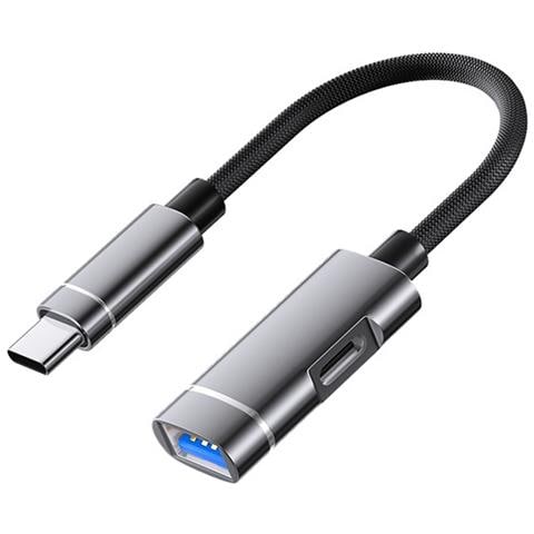Adattatore Usb Type-c A Usb: Ricarica E Espansione Dati Grey - Foto 1