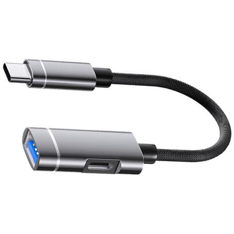 Adattatore Usb Type-c A Usb: Ricarica E Espansione Dati Grey - Foto 2