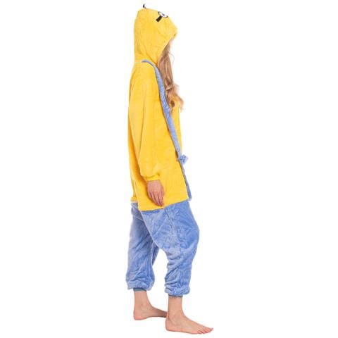 Pigiama Da Donna Tuta Kigurumi Onesie Costume Minion Giallo 145-155 S - Foto 2