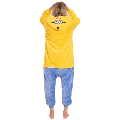 Pigiama Da Donna Tuta Kigurumi Onesie Costume Minion Giallo 145-155 S - Foto 7