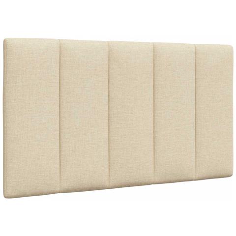 Cuscino Testiera Crema 90 cm in Tessuto - Foto 1