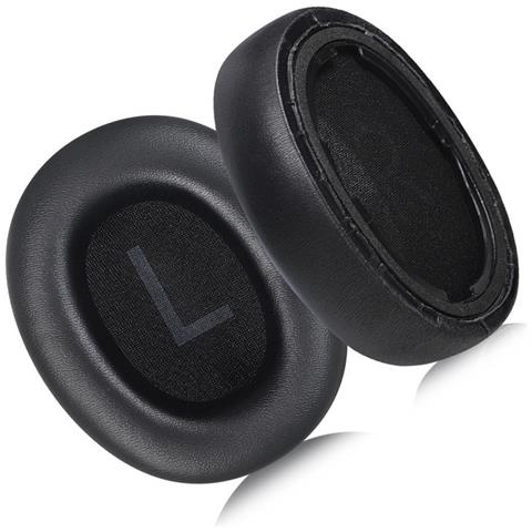 Cuscinetti Auricolari Di Ricambio In Pelle Proteica Nera Compatibili Con Cuffie Qcy H3 E Tozo Ht2 - Set Di 2 - Foto 4