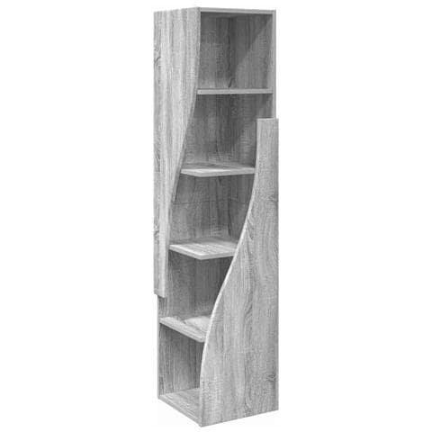 Mobile angolare Bianco 32x32x140cm Legno multistrato - Foto 1