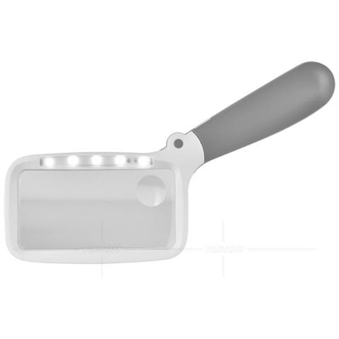 Lente D'ingrandimento Pieghevole Portatile Con Luci Led - Loupe Ricaricabile Usb 4x/8x Grey - Foto 2