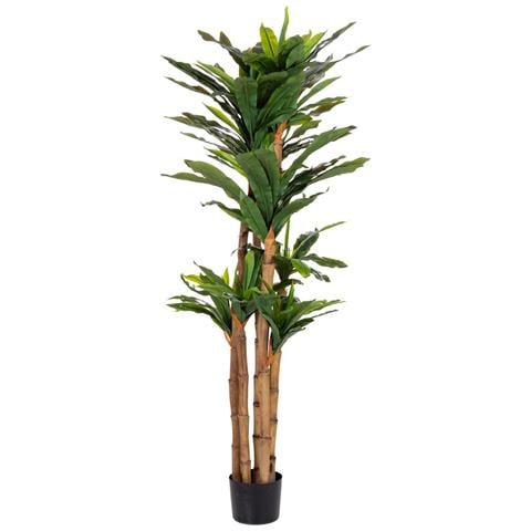 Pianta Di Dracena Artificiale Decorativa In Vaso 40x30x150h Cm - Foto 1