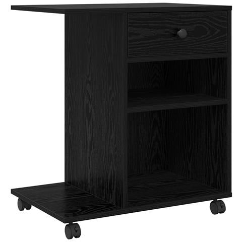 Supporto per Stampante Rovere Nero 60 x 40 x 68.5 cm - Foto 1