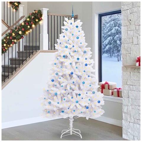 Albero di Natale Artificiale con Rami Pieghevoli Bianco 270 cm - Foto 2