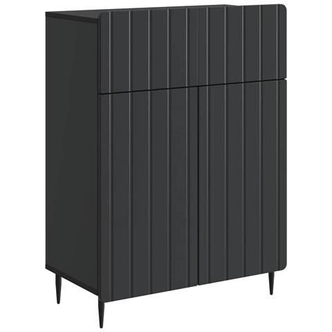 Credenza Nero 66 x 34,5 x 92 cm Legno ingegnerizzato - Foto 1