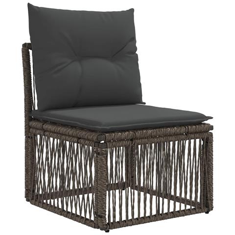 Set Divano da Giardino 12 pcs Grigio polyrattan - Foto 2