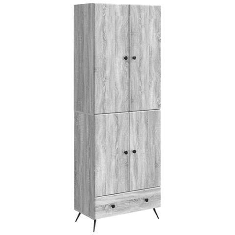 Set di armadi 2 pcs Sonoma grigio Legno ingegnerizzato - Foto 1