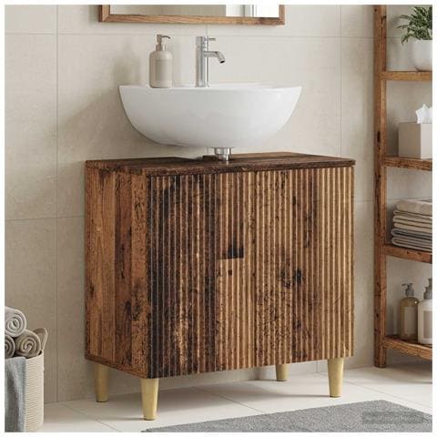 Armadio per Lavabo da Bagno ARNHEM Legno antico - Foto 2