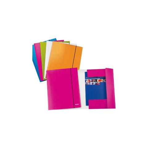 confezione da 5 pezzi - cartellina c / elastico wow fucsia metal 25x35cmcm - Foto 1