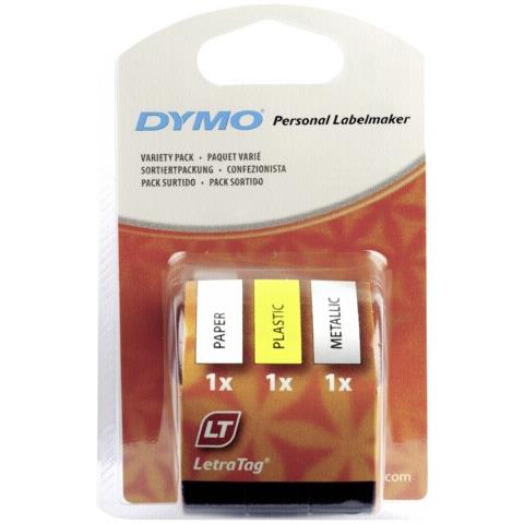 Cassetta Nastro per Etichettare Modello 91241 Formato 12 x 4 mm Gialla Argenta Bianca e Nera - Foto 1