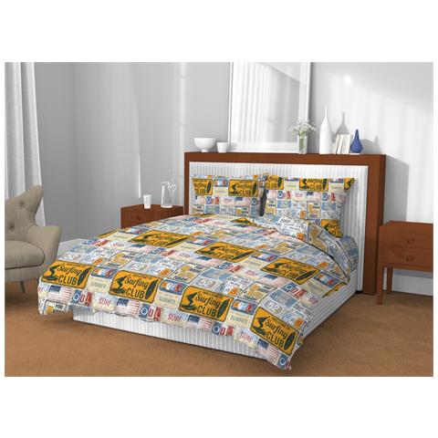 Copripiumino In 100% Cotone In Fantasia Vintage Matrimoniale Vintage - Foto 5