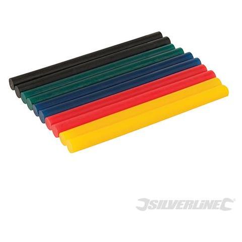 Mini Stecche Di Colla Colorate Per Decorazione Carta Vetro Plastica 10 Pz - Foto 1