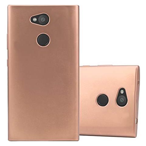 Custodia Compatibile Con Sony Xperia L2 In Oro Rosa Metallico - Coperchio Protettivo In Silicone Tpu Flessibile - Foto 1