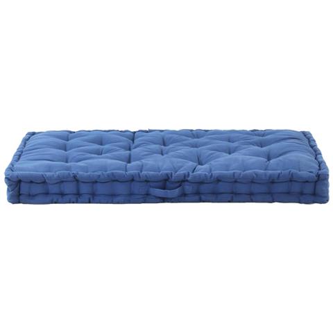 Cuscino Per Pallet E Pavimento In Cotone 120x80x10 Cm Blu Chiaro - Foto 2