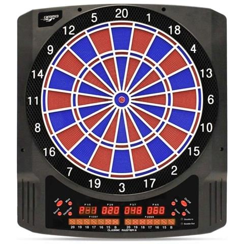 Bersaglio Elettronico Per Freccette Con Voce Tedesca – 34 Giochi, Anello LED 8 Colori, Schermo LCD, Per Adulti E Ragazzi