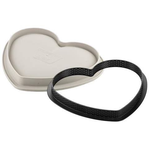 Kit Tarte Mon Amour, Set Anello Cuore + Stampo In Silicone Ø 22 Qualità Professionale - Foto 2