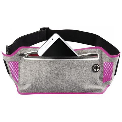 ""active Line 2.0"" Sport ""running"" - Grteltasche Fr Mobiltelefon - Lycra - Grau, Pink - Foto 2